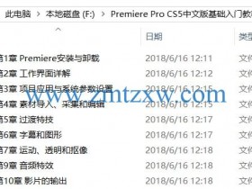 Premiere CS5基础入门视频教程下载（含素材）