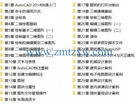 AutoCAD 2014中文版完全自学视频教程下载
